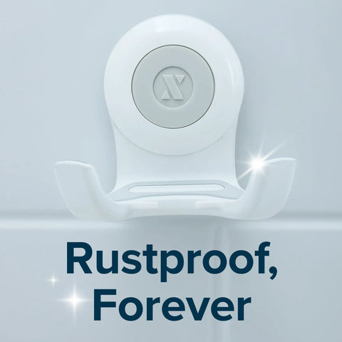 Power Lock Suction Cup Hook For Shower And Mirror Holds Razor, Phone, Or Towel 11 Lb Capacity No Drilling No Tools