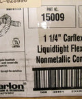 Built Different Liquidtight Flexible Conduit 1 1/4 Inch X 100 Ft Coil Gray Non Metallic Electrical Wire Tubing packaging with details.