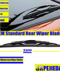 OEM Standard Rear Wiper Blades 16 inches for Heavy Duty Front And Rear Wiper Blades For 2002 Through 2006 Gmc Envoy