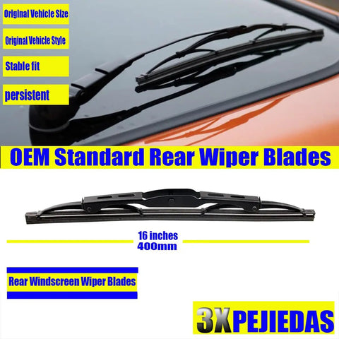OEM Standard Rear Wiper Blades 16 inches for Heavy Duty Front And Rear Wiper Blades For 2002 Through 2006 Gmc Envoy