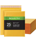 Bubble Mailers 8.5 X 11 Inch Kraft Padded Envelopes With Self Seal Closure Durable Brown Shipping Envelopes 25 Per Box