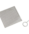 Hair Catcher Filter for Bathtub 9.4cm Steel Hair Catcher Filter(9.4cm) with dense holes and removal tool.