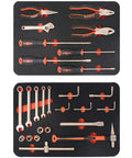 Non Sparking 26 Piece Tool Set Pro Grade For DIY And Shop Use With Chisel Adjustable Wrench Pliers Sockets Hammer And Screwdrivers