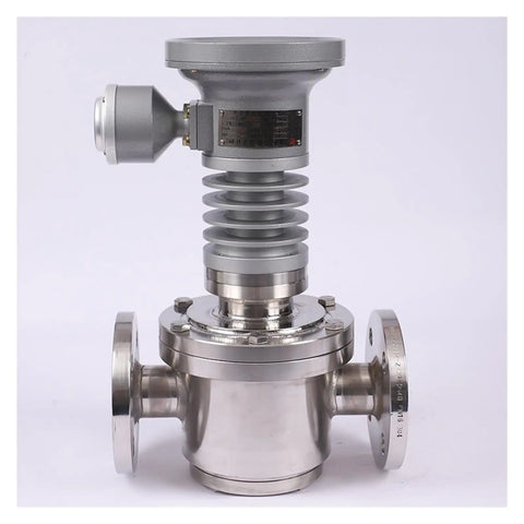 Tough As Nails Stainless Steel Oval Gear Flow Meter For Harsh Chemical Jobs And Rv Heaters Providing Precise Flow Readings With Zero Fuss Setup And Rock Solid Reliability, showing rugged stainless steel construction.