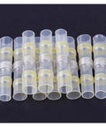 75 Piece Solder Seal Heat Shrink Butt Terminals Kit For Electricians And Mechanics To Seal Wires With Waterproof Sleeves And Crimp Connectors That Are Super Tough And Ready To Hook Up Anytime You Need A Reliable Cable Joint That Stays Secure. Clear solder seal butt terminals