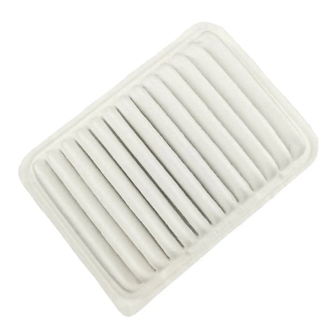 Engine Air Filter And Carbon Cabin Air Filter Combo For Toyota Corolla 2009 2019, Matrix 2009 2014, Yaris 2007 2018, Scion xD 2008 2014, Vibe 2009 2010 Direct Fit Replacement Part, shown in white with rectangular shape.