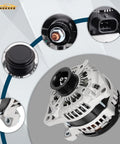 Beefy 12V 130A High Output Alternator Replacement For Nissan Murano 2009 To 2014 Quest 2011 To 2017 Altima Maxima Saturn Aura