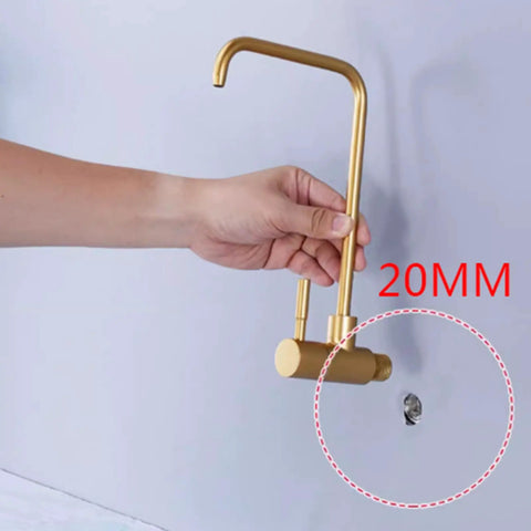 AOXHUGB Faucet Tap Drinking Water Faucet Kitchen Sink Stainless Steel 1/4,200Mm (A 200MM) held with mounting detail.