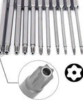 11 Piece Shark Vacuum Security Bit Set Magnetic S2 Steel 3 Inch Driver Bits T6 Through T40 For Shark Vacuums 75mm Length