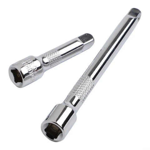 Pro Grade Chrome Vanadium Socket Extension Set With One Quarter Inch, Three Eighths Inch And One Half Inch Wobble Extensions