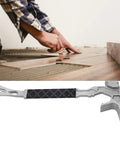 15 Inch All In One Demolition Tool With Pry Bar Hammer Chisel Wrecking Bar And Nail Puller for heavy duty construction and DIY projects