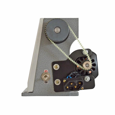 Side view of Pedal Type Electronic Winding Machine 220V 500-4000 RPM Foot Switch Coil Winder, showing motor and belt mechanism.