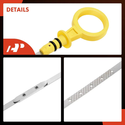 Close-up of 33.7 Inch Engine Oil Dipstick Replacement For Chevy GMC Cadillac Hummer Isuzu Fits Silverado 1500 Tahoe Suburban features