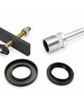 Front CV Axle Bearing Puller And Seal Installer Tool Kit includes puller tool, seal installers, and genuine oil seals.