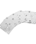 Rock Solid 25 Pack Furniture Leg Mounting Plates, five zinc plated steel brackets for sturdy couch and table setups.