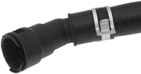 Close-up of HVAC Heater Hose Assembly 626-735 Replacement For Ford And Lincoln Models, showing durable black hose material.