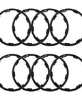 Eight Piece Bike Headset Spacers Set For Road And Mountain Bikes Aluminum Alloy Washers With Seven Sizes 1.0 1.5 1.85 2.0 2.18 2.35 2.5 Mm