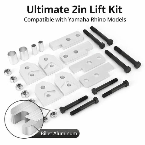 Two Inch Lift Kit For ATV Billet Aluminum Accessory Aircraft Grade Material Easy Installation Off Road Performance Enhancement