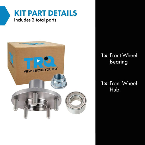 Front Wheel Bearing And Hub Assembly Kit Fits 2004-2017 Toyota Camry, 2001-2007 Highlander, 2004-2008 Solara Includes front bearing