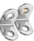Rock Solid L Corner Brackets 100 Pack Stainless Steel With Screws For wood furniture, showcasing silver stainless steel brackets.
