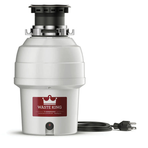 High Speed Kitchen Garbage Disposal With Power Cord Food Waste Disposer 2700 RPM 115V Motor Sound Insulated EZ Mount