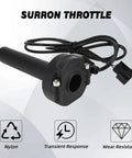 Electric Dirt Bike Throttle Handle For Surron And Ebikes Fast Response Nylon Twist Throttle Tube Easy Install Replacement