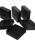 Six Pack Shock Pads For Air Conditioners Washing Machines Dryers Treadmills And Equipment Durable Solid Rubber Vibration Isolation Pads 4 x 4 x 1.17 Inches Heavy Duty Quiet Operation