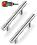 30 Pack 5 Inch Cabinet Pulls Satin Nickel Stainless Steel Kitchen Hardware Drawer Handles For Cabinets with Screwdriver