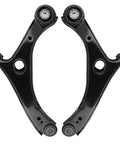 Dodge Grand Caravan Chrysler Town And Country Volkswagen Routan Front Suspension Kit With 8-Piece Front Lower Control Arm Set, Sway Bar And Outer Tie Rod End Links, Fits 2008-2018 Grand Caravan, 2008-2016 Town And Country, 2009-2010 Routan, black steel front lower control arms