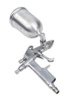 Top Shelf Gravity Feed Paint Sprayer Gun 0.5mm Precision Nozzle 125ml Cup, showing stainless steel design and adjustable features.