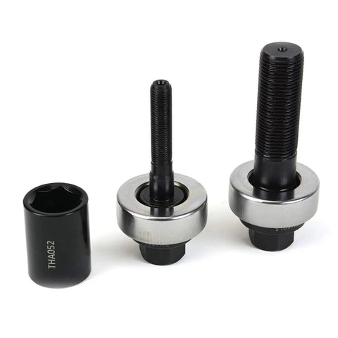 Components of Manual Knockout Punch Driver Kit for 1/2 to 2 Inch Conduit Holes, including dies and screws for steel and alloys.