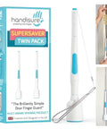 Handisure Supersaver Twin Pack with 2 In 1 Baby Door Safety Pinch Guard And Auto Finger Protector for toddlers