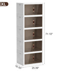 Heavy Duty Foldable Storage Bins With Smooth Rolling Wheels And Secure Door Lock Spacious Collapsible Plastic Containers for closets garage attics.