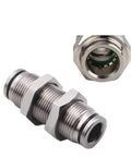 Heavy-Duty Metal Pneumatic Quick Couplings Kit For 4mm, 6mm, 8mm, 10/12/14mm OD Tubing, Straight Push-To-Connect Air Fittings, PM-16 close-up