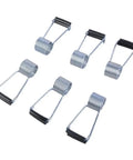 Heavy Duty Self Closing Door Hinges Set With Torsion Spring, silver spring butt hinge pins, 6 pieces for residential and commercial doors