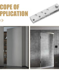 Heavy Duty Stainless Steel Hidden Door Hinge Kit For Wooden Doors With 360 Degree Pivot Concealed Upper And Lower Hinges application