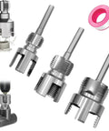 Dual Function PVC Pipe Threader Kit for One Half Inch Three Quarter Inch and One Inch Pipes Internal and External Threading Tool