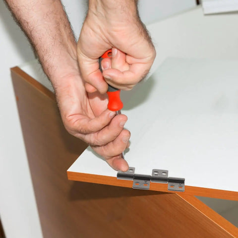 Installing Heavy Duty Stainless Steel Door Hinges 2 Pack With 360 Degree Damping Pivot on cabinet door