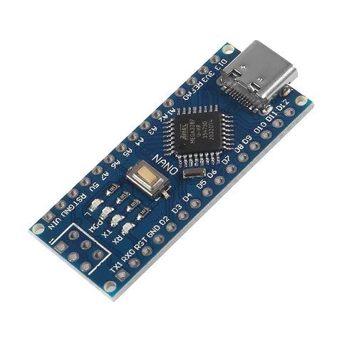 Two Pack Type C USB Nano 3.0 Board With ATmega328P CH340, 5V 16MHz, Arduino Nano Compatible, V3.0 USB Driver Ready