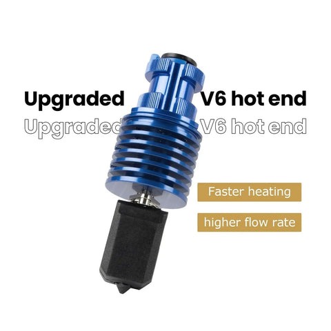 Top Tier V6 Hotend Kit For Creality Ender 3 And Cr10 Plus Fast Thermal Conductivity Ntc100k Thermistor 24 Volt 48 Watt High Flow Extruder Upgrade Hella Smooth Printing At Three Hundred Degrees Celsius