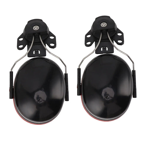 Heavy Duty Hard Hat Earmuffs With Plush Padded Cushions To Crush Loud Racket On The Job Site Adjustable Clips Fit Any Standard Construction Helmet.