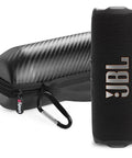 Flip 7 Waterproof Portable Bluetooth Speaker Bundle with GSport Carbon Fiber Hardshell Case Black AI Sound Boost for Maximum Audio