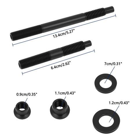 Built Tough Cylinder Head Stud Bolt Kit Featuring 12 Point Design For Chevy Ls1 Ls3 Ls6 4.8l 5.3l 5.7l 6.0l Engines, includes studs and washers.