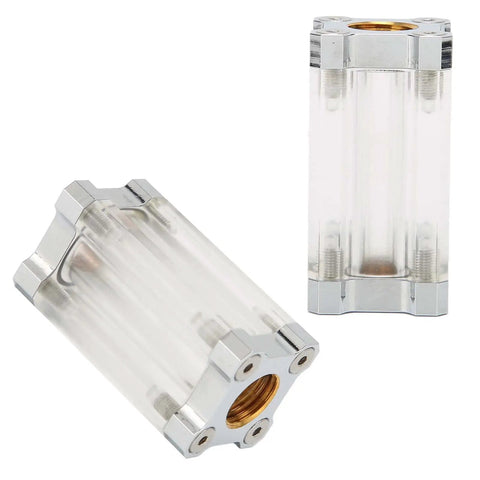 Check out this slick EABCHAML 40 Mesh Inline Water Cooling Filter with brass ends and clear acrylic body.