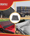 12x24 Ft Black 70 Percent Shade Mesh Tarp With Grommets Beefy Heavy Duty 6 Oz Poly Shade Net For Outdoor Sun Patio Garden Pool