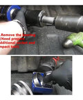Using Dana Beefy Differential Bearing Puller Kit For 8 To 11.5 Inch Axles Rear Bearing Removal Tool with impact tool