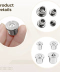 Close-up of Forty Piece Dowel Center Transfer Plugs With Sharp Point Pro Grade Quick Woodworking Alignment Tool Set components