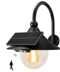 Solar Barn Light With Vintage Outdoor Lantern Look, 3 Lighting Modes, Motion Sensor, Waterproof and Weatherproof for Porch