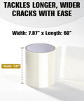 Self Adhesive Tub Repair Patch Kit For Cracks And Holes DIY Friendly Waterproof PVC Wall Patch Roll White 7.87x60 in