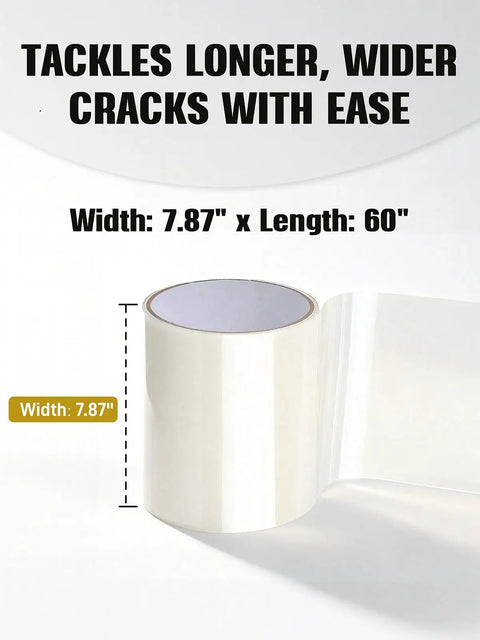 Self Adhesive Tub Repair Patch Kit For Cracks And Holes DIY Friendly Waterproof PVC Wall Patch Roll White 7.87x60 in